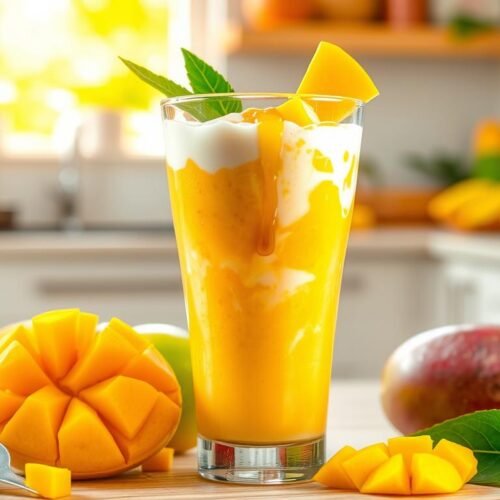 4 Ingredient mango smoothie