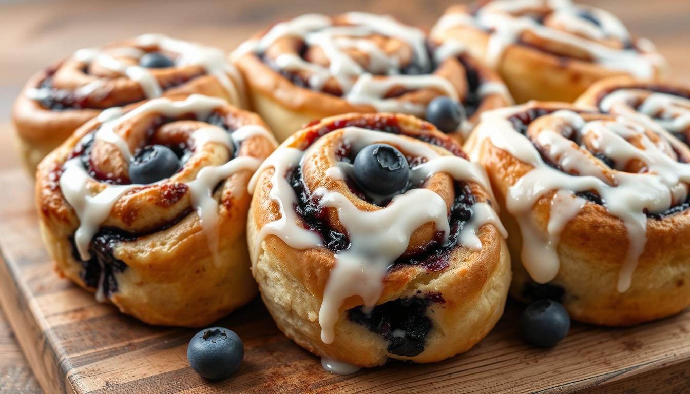 Blueberry Cinnamon Rolls [50 Minutes]