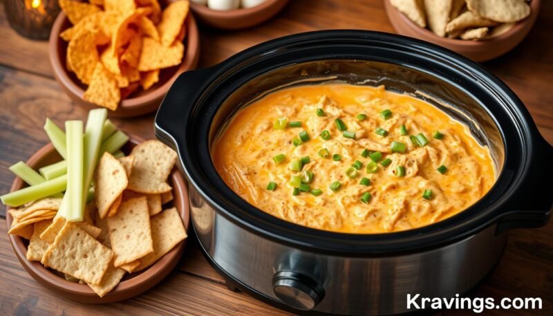 Crockpot Buffalo Chicken Dip Recipe