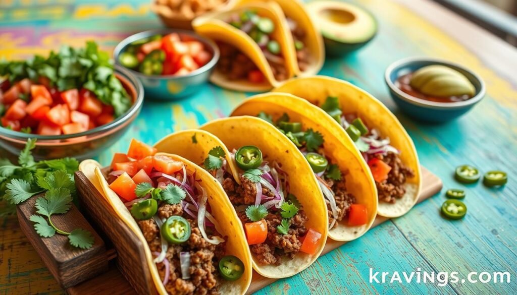 Customizing ground beef tacos for taco Tuesday