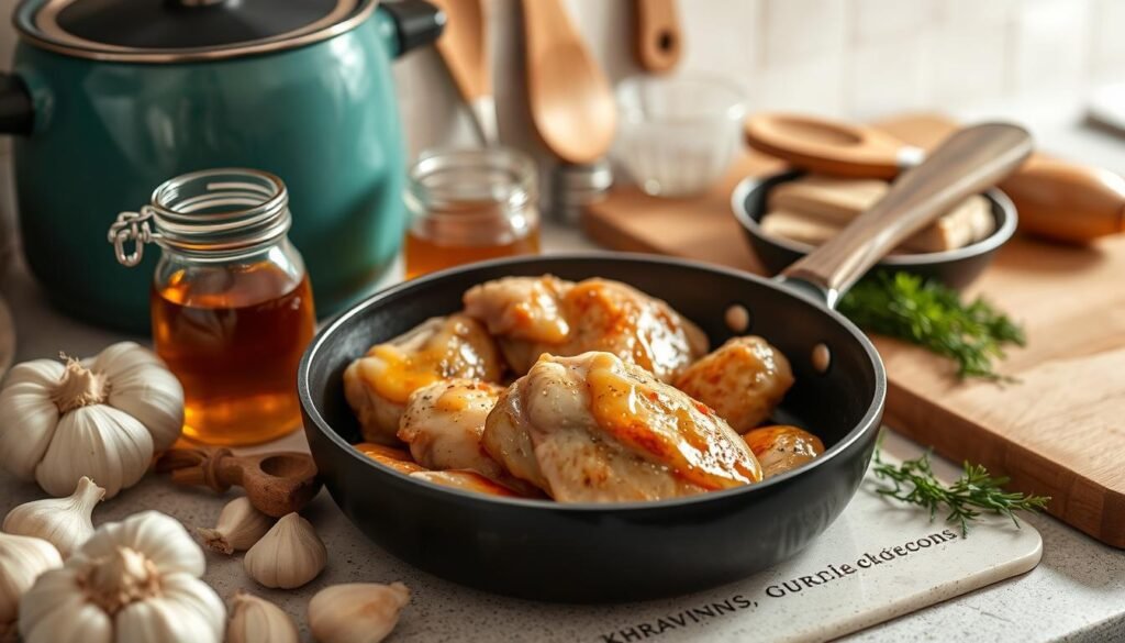 Honey Garlic Chicken Cooking Tools