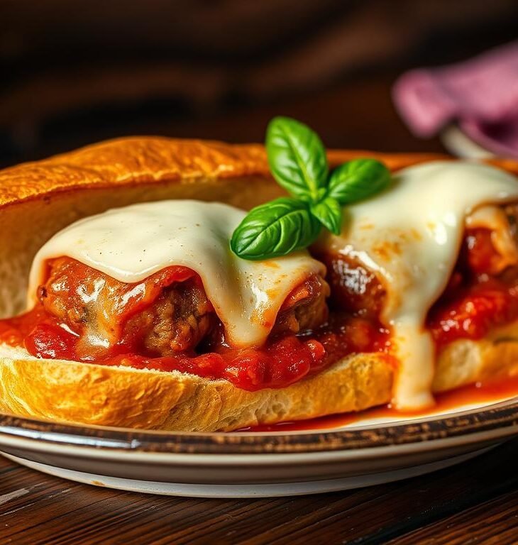 Oven-Baked Meatball Sandwiches