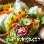 Spring Roll Bowl with Peanut Sauce
