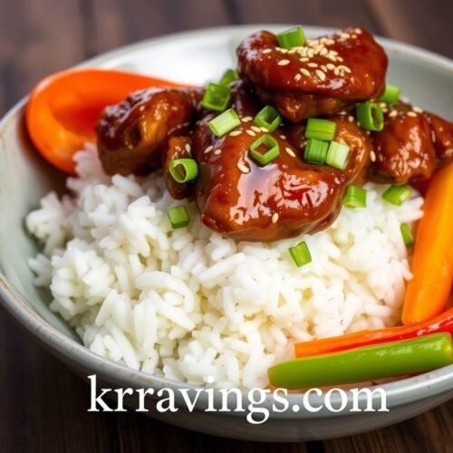 Sticky Chicken Rice Bowls Recipe