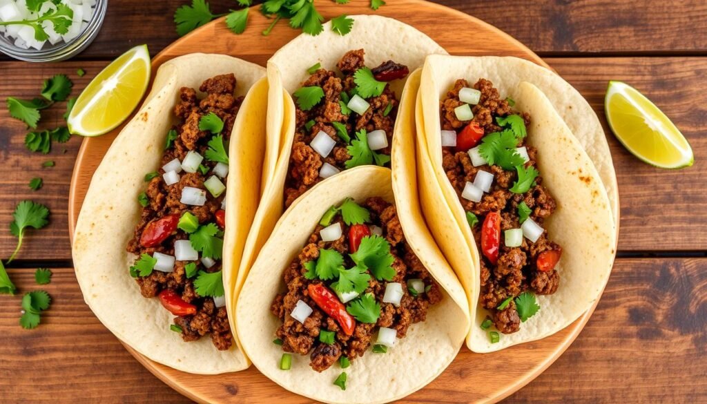 ground beef tacos