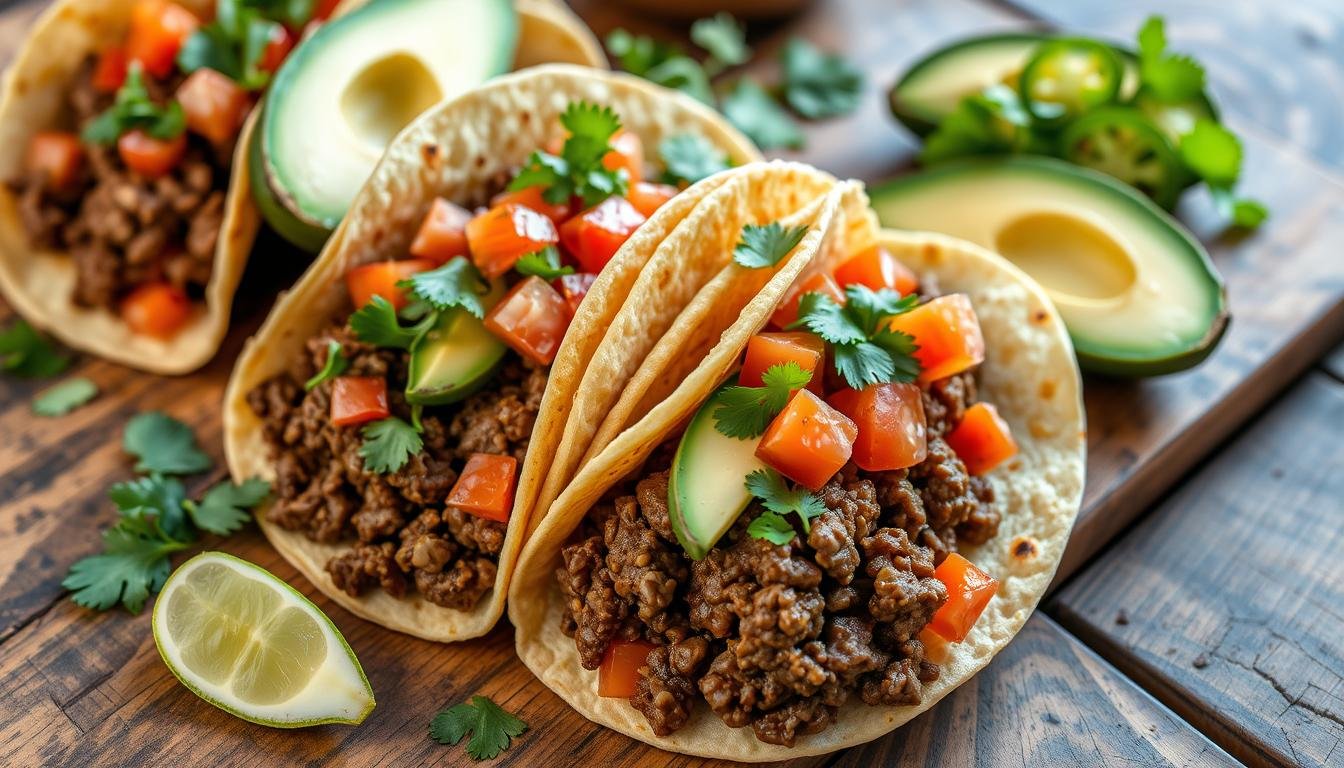 ground beef tacos